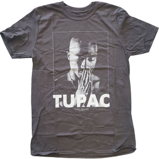 Tričko TUPAC - Praying (Šedé)