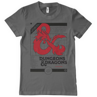 Tričko Dungeons & Dragons - 3 Volume Set (šedé)