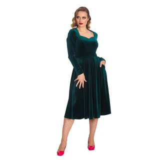 Banned Retro Vintage šaty - Royal Evening Emerald