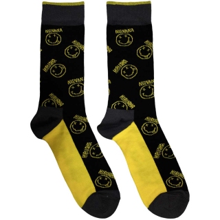 Ponožky Nirvana - Smiley & Logo Stripes