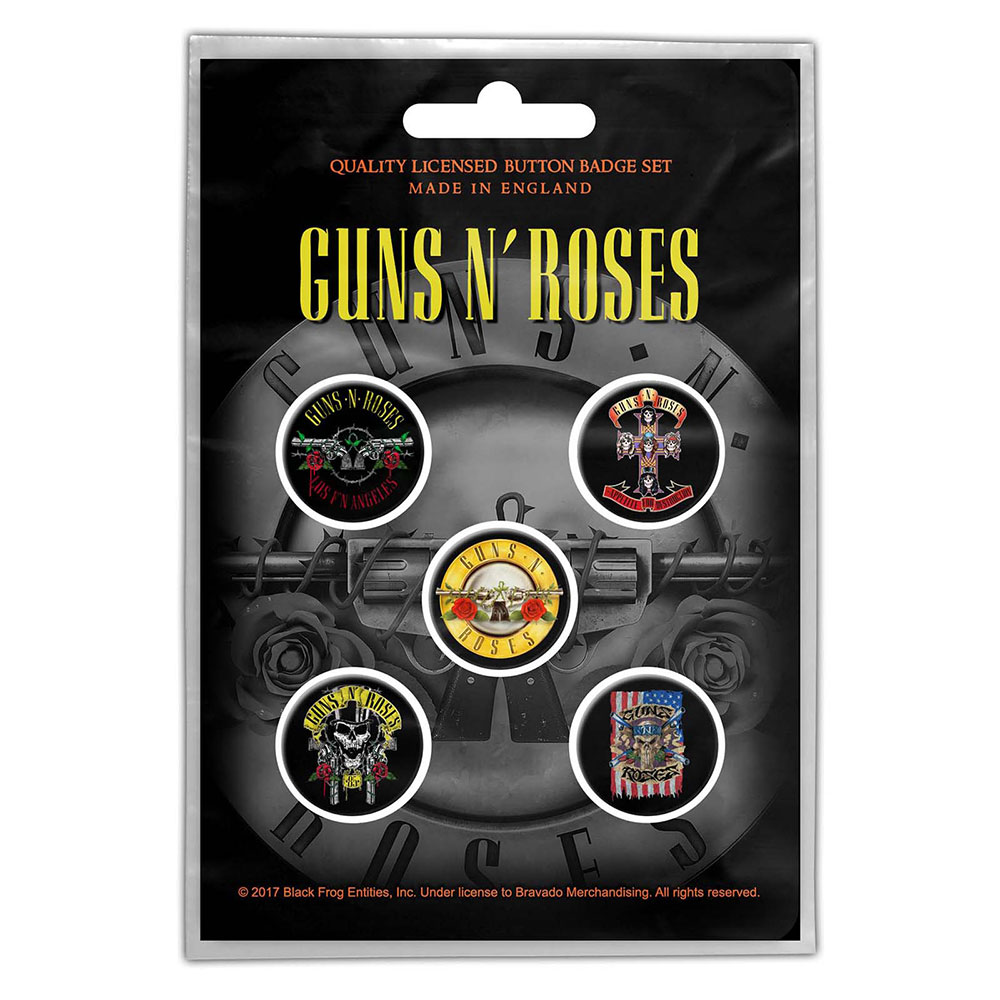 Set odznakov - Guns N Roses - Bullet Logo 