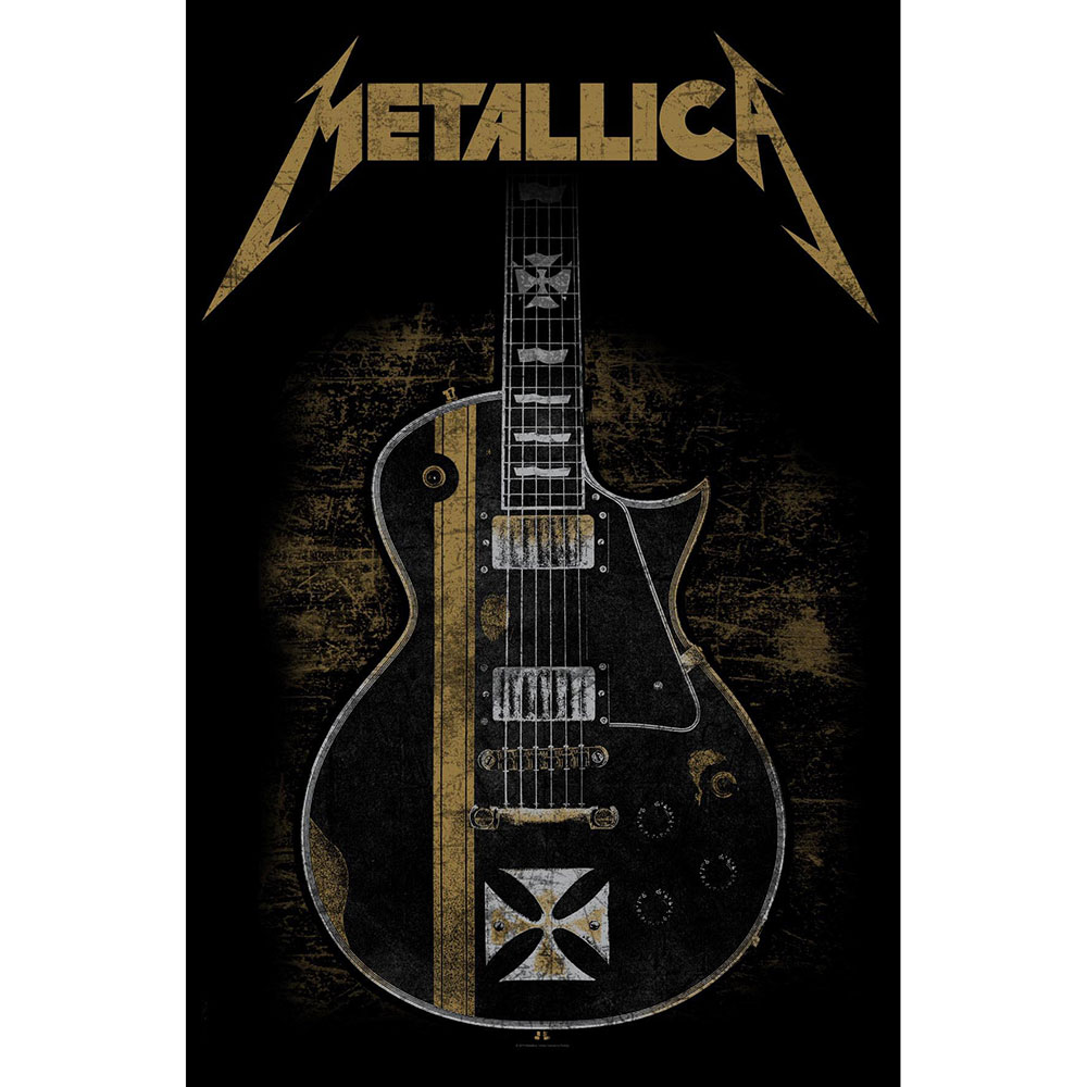 Textilný plagát Metallica - Hetfield Guitar