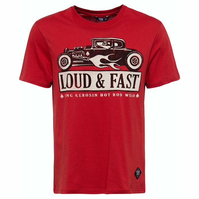 Tričko King Kerosin - Loud & Fast Red