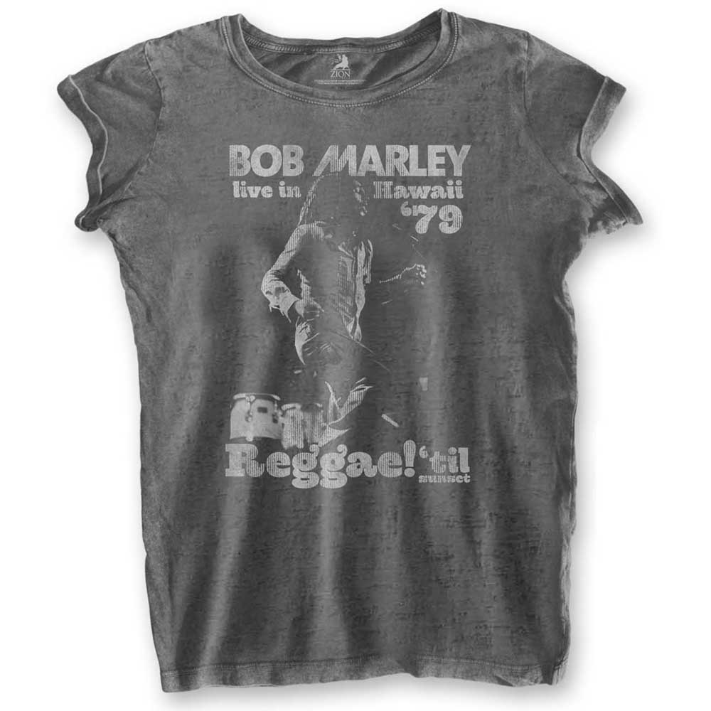 Dámske fashion tričko Bob Marley - Hawaii (Burn Out)
