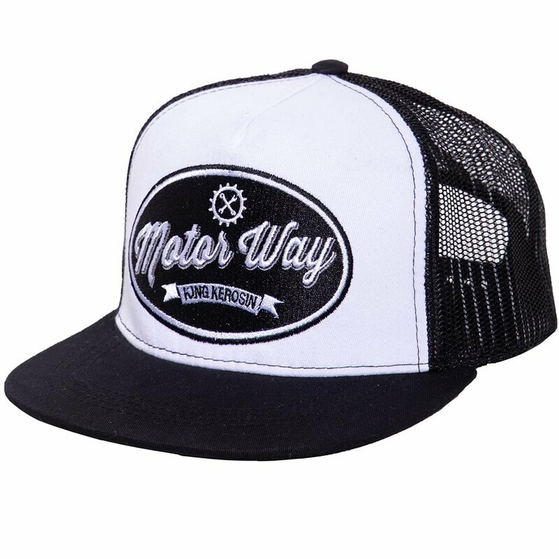 Trucker šiltovka King Kerosin - Motor Way Black-White