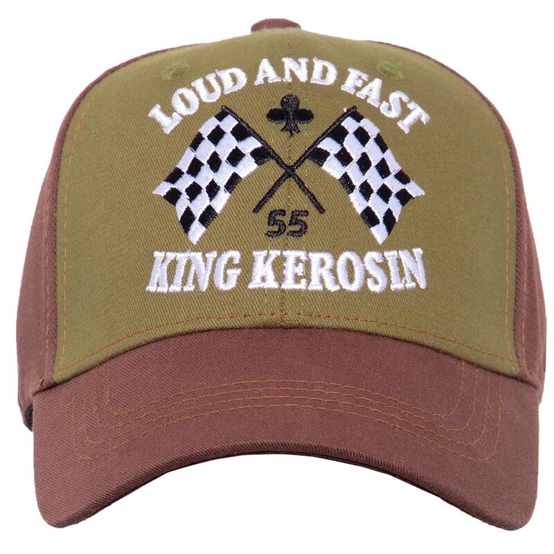 Flex šiltovka King Kerosin - Loud And Fast Brown-Olive