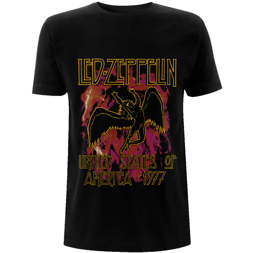 Tričko Led Zeppelin - Black Flames