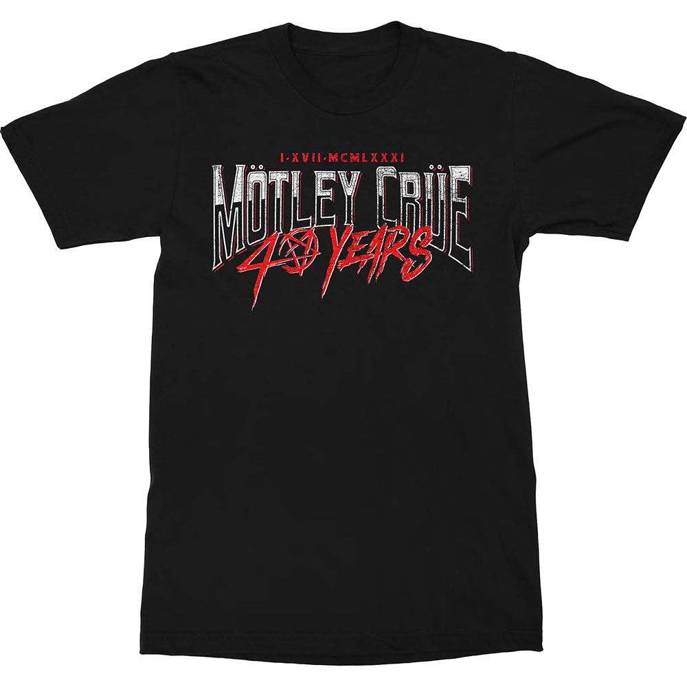Tričko Motley Crue - 40 Years