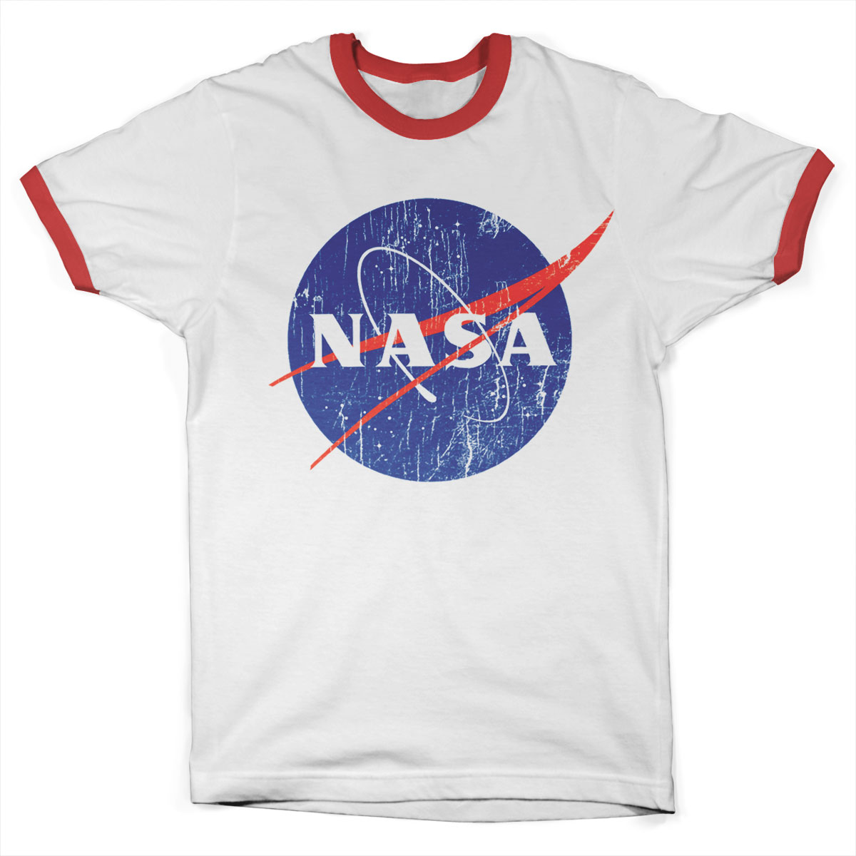 Tričko NASA - Washed Insignia Ringer (Červené)