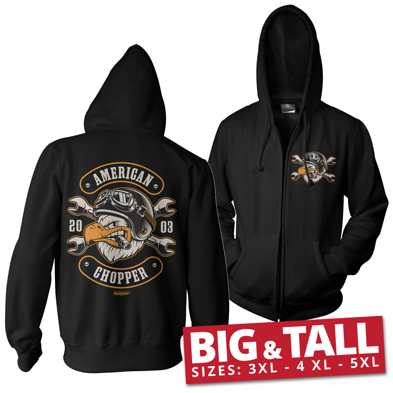 Mikina so zipsom American Chopper - Cigar Eagle