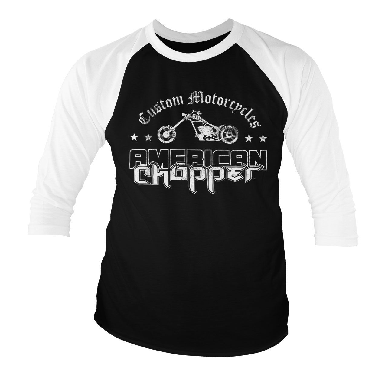 Tričko 3/4 rukáv American Chopper - Washed Logo 