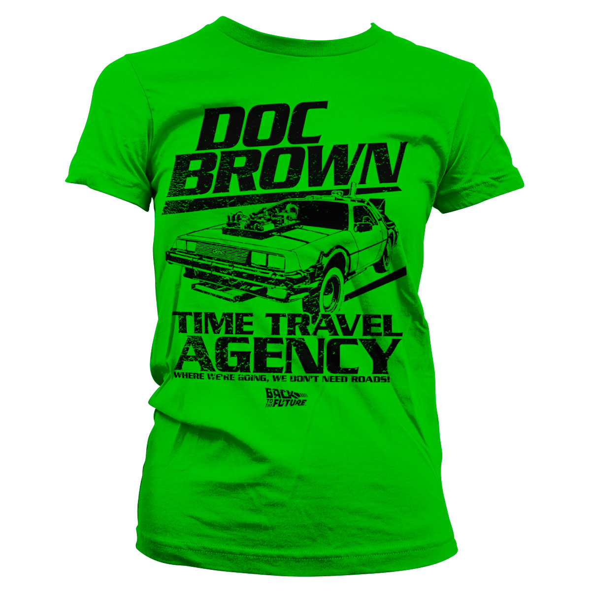 Dámske tričko Back to the Future - Doc Emmet Brown Time Travel Agency