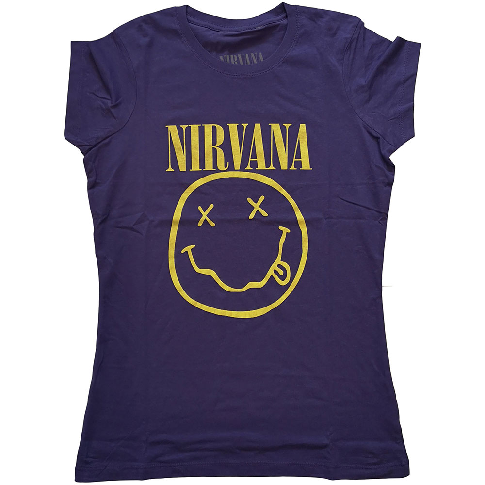 Dámske tričko Nirvana - Yellow Happy Face