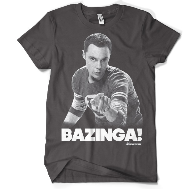 Tričko Big Bang Theory Sheldon Says BAZINGA!