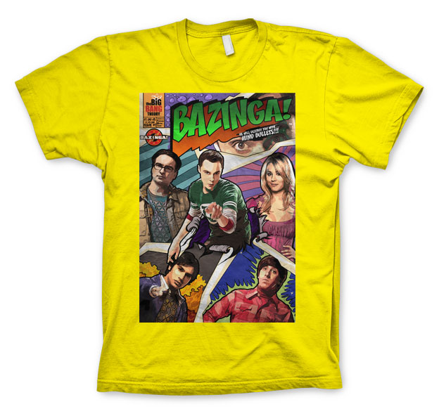 Tričko Big Bang Theory - Bazinga Comic Cover