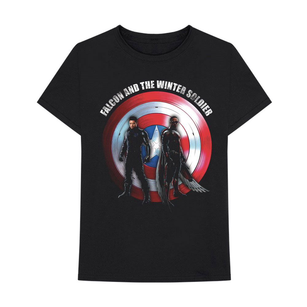 Tričko Marvel Comics - Falcon & Winter Soldier Shield Logo