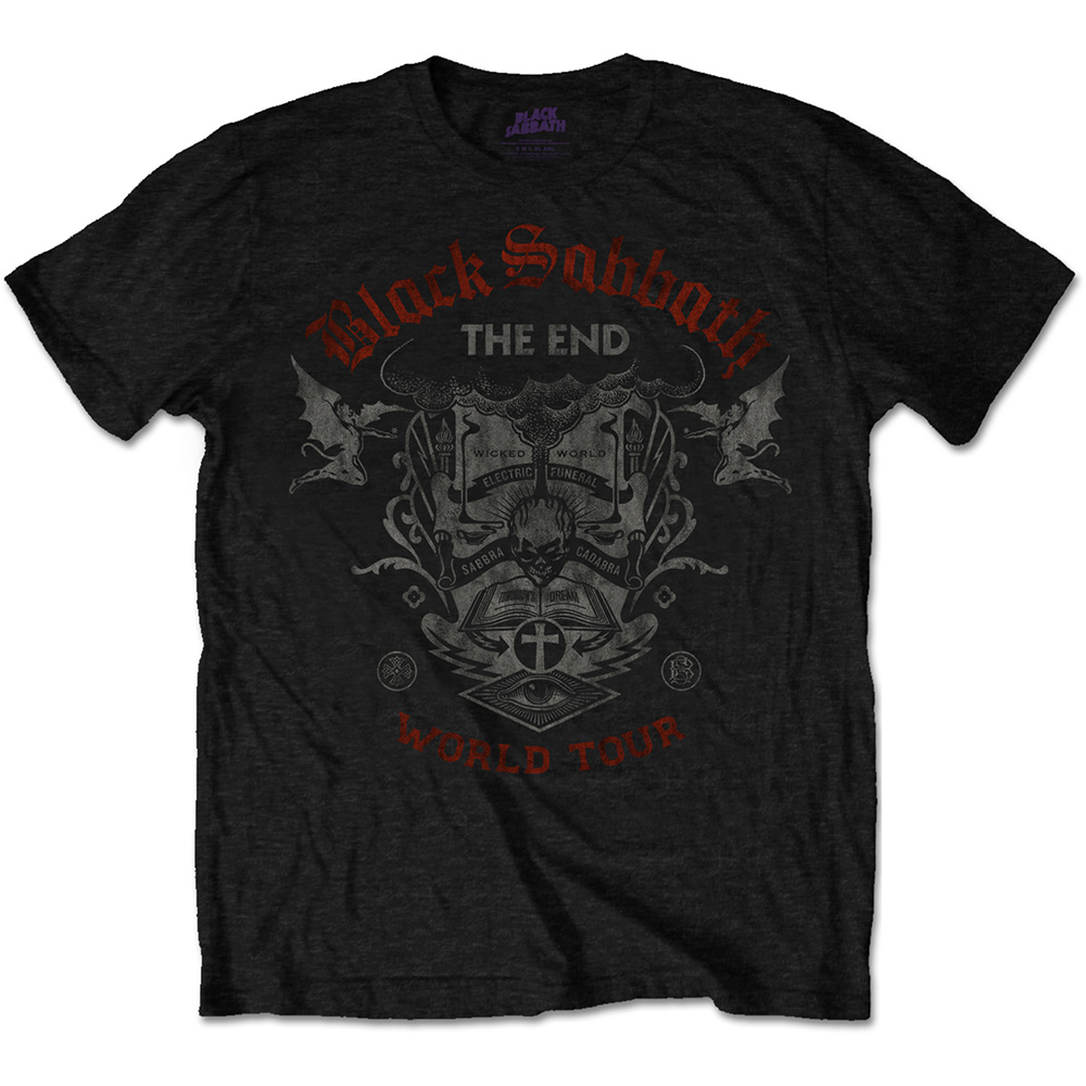 Tričko Black Sabbath - The End Reading Skull