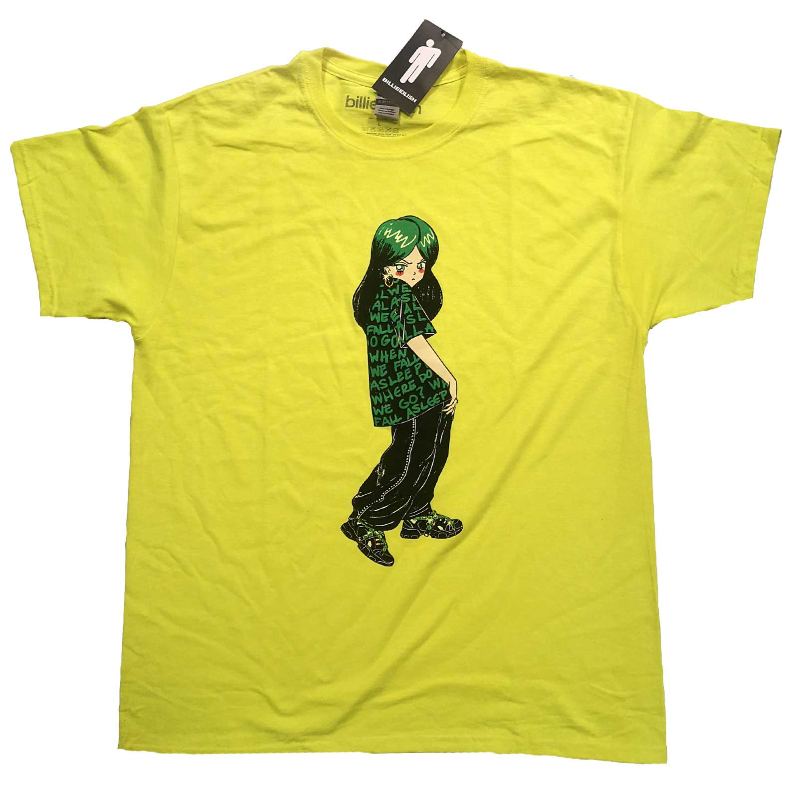 Tričko Billie Eilish - Anime Billie