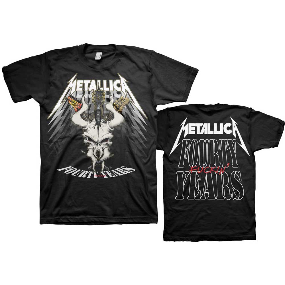 Tričko Metallica - 40th Anniversary Forty Years (Back Print)