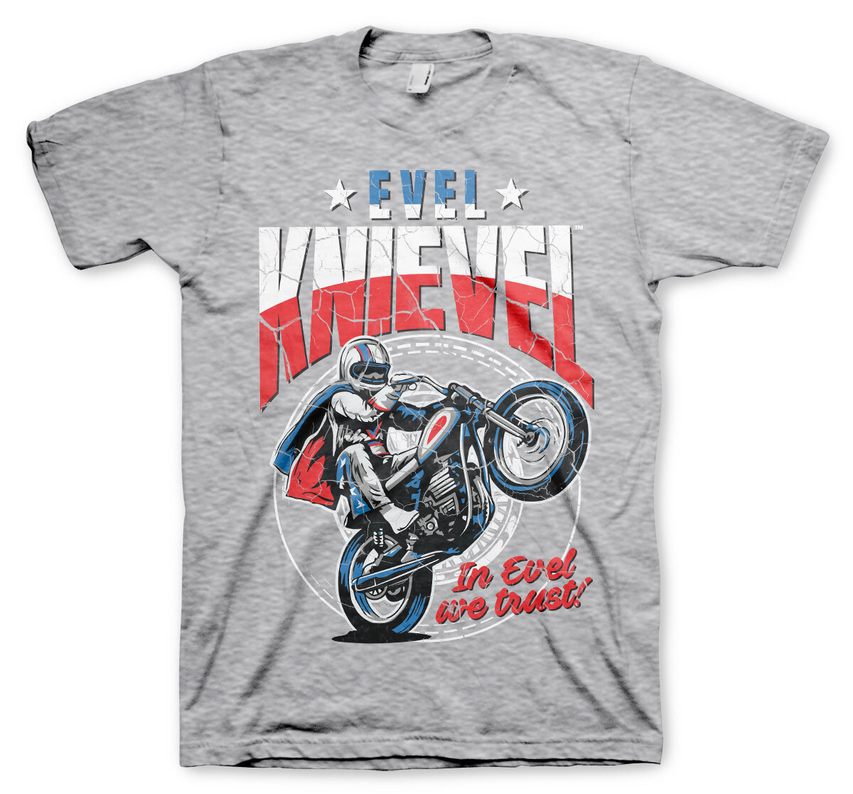 Tričko Evel Knievel - Wheelie
