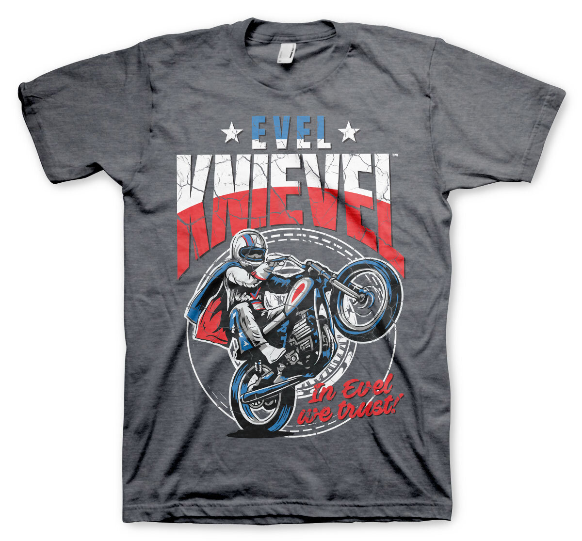 Tričko Evel Knievel - Wheelie