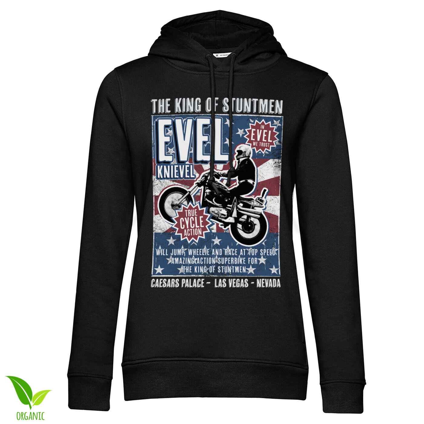 Dámska organic mikina Evel Knievel - Poster