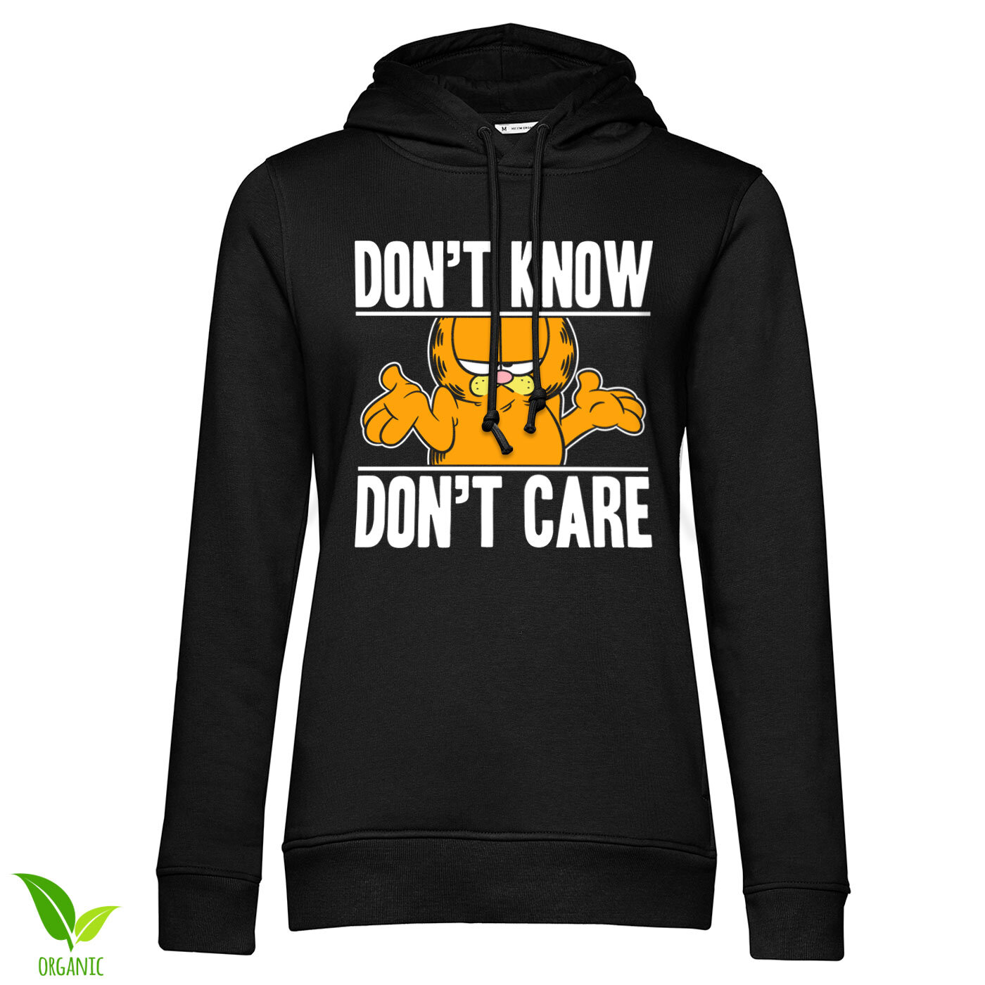 Dámska organic mikina Garfield - Don't Know - Don't Care
