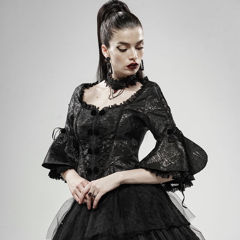 Punk Rave blúzka - Baroque Flower