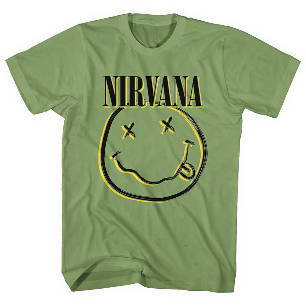 Tričko Nirvana - Inverse Happy Face