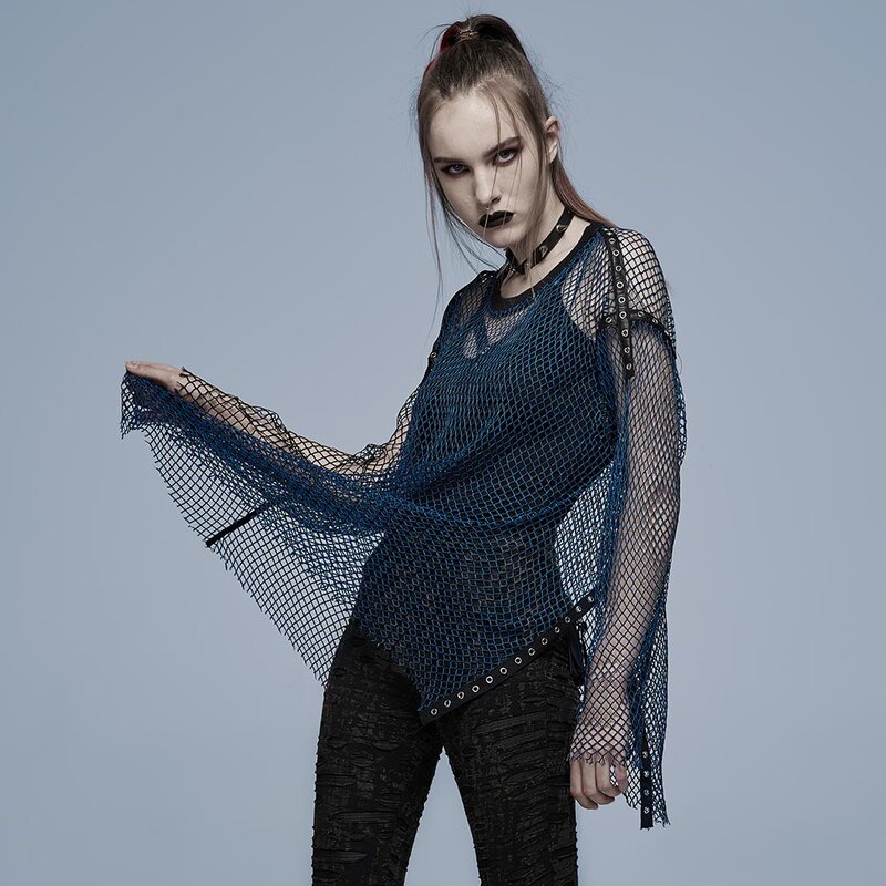 Punk Rave top s dlhým rukávom - Punk Mesh