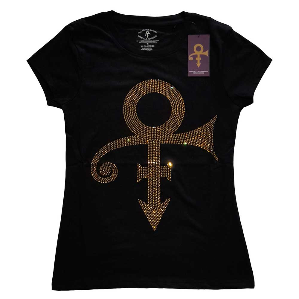 Dámske tričko Prince - Gold Symbol (Diamante)