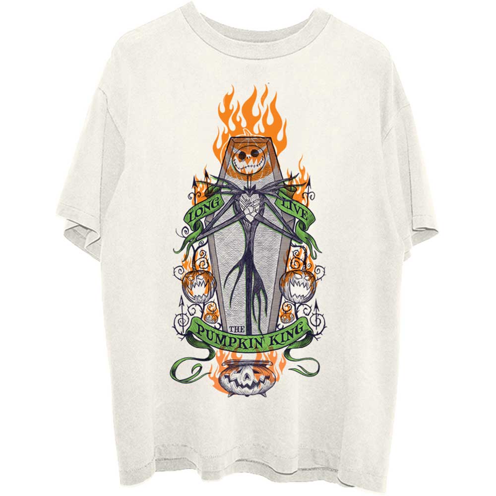 Tričko The Nightmare Before Christmas - Orange Flames Pumpkin King