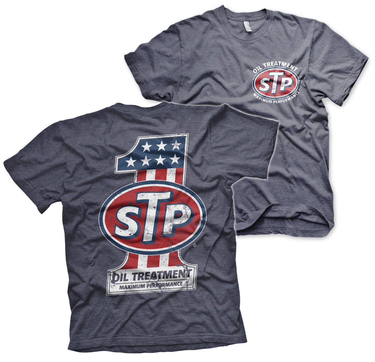Tričko STP -  American No. 1 (modro-šedé)