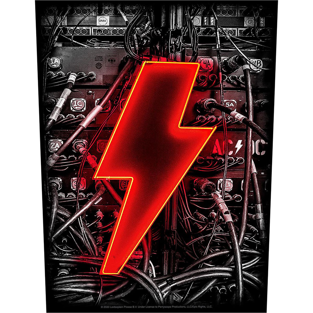 Veľká nášivka AC/DC - PWR-UP Bolt