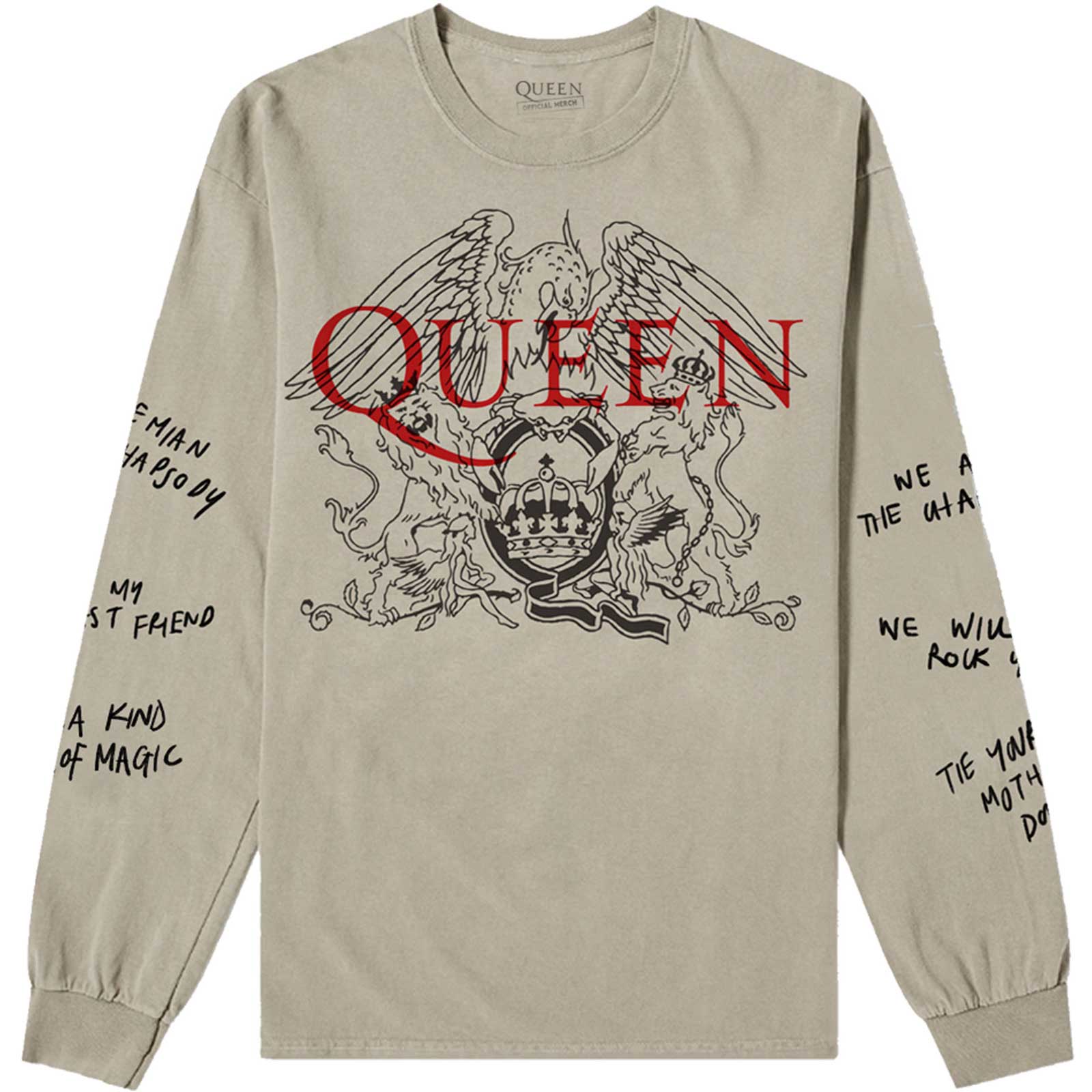 Tričko dlhé rukávy Queen - Handwritten