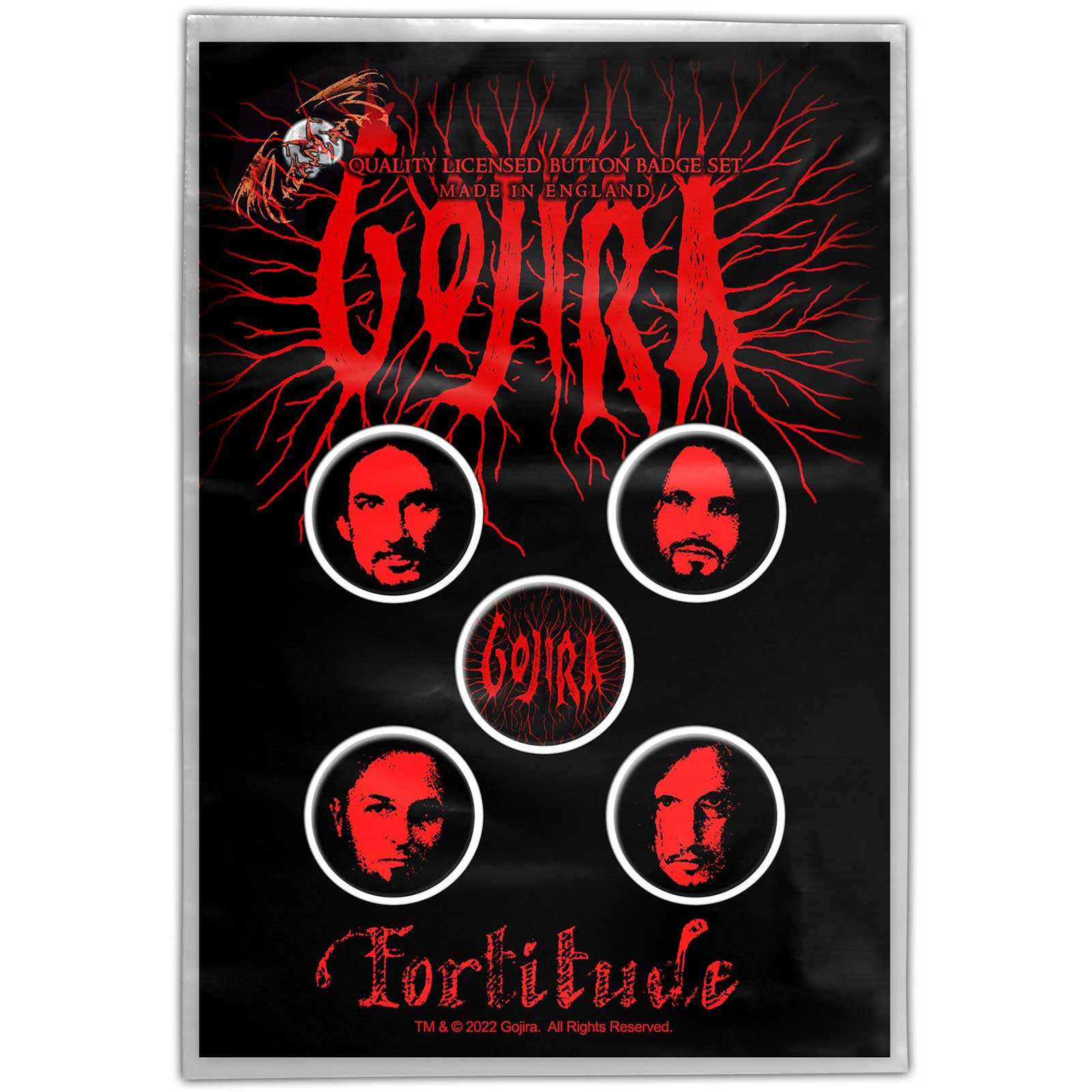 Set odznakov Gojira - Fortitude