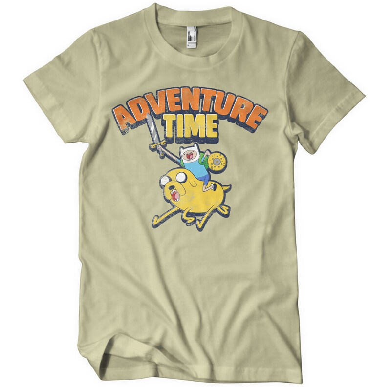 Tričko Adventure Time - Washed (khaki)