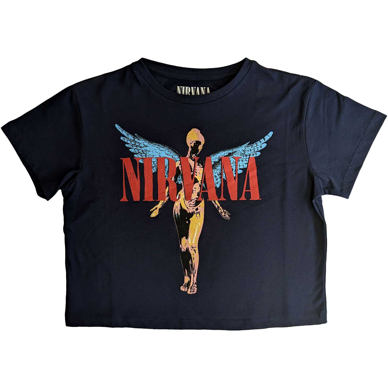Dámske crop tričko Nirvana - Angelic