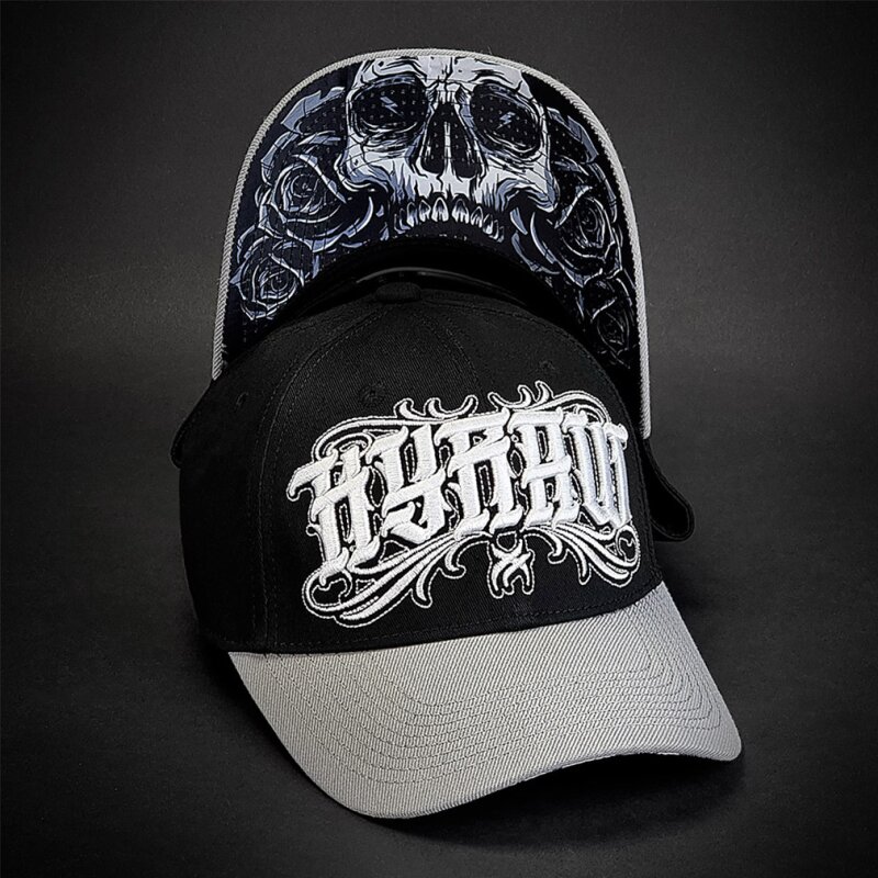 Baseball šiltovka Hyraw - Light Grey Curved Brim