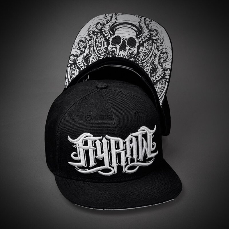 Snapback šiltovka Hyraw - Graphic Skull Flat Brim