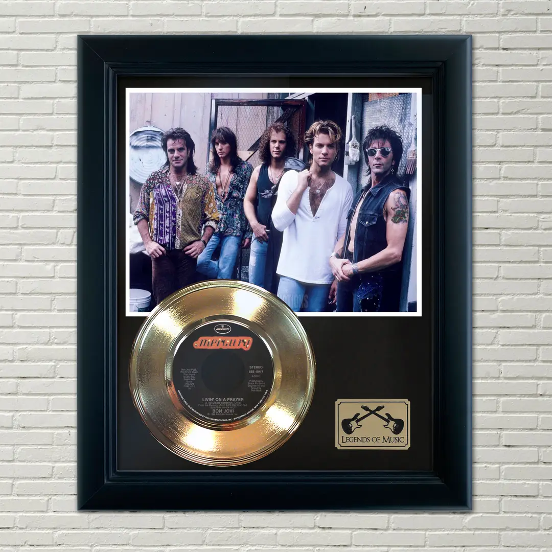 Exkluzívny zberateľský rám Bon Jovi - "Livin' On A Prayer"