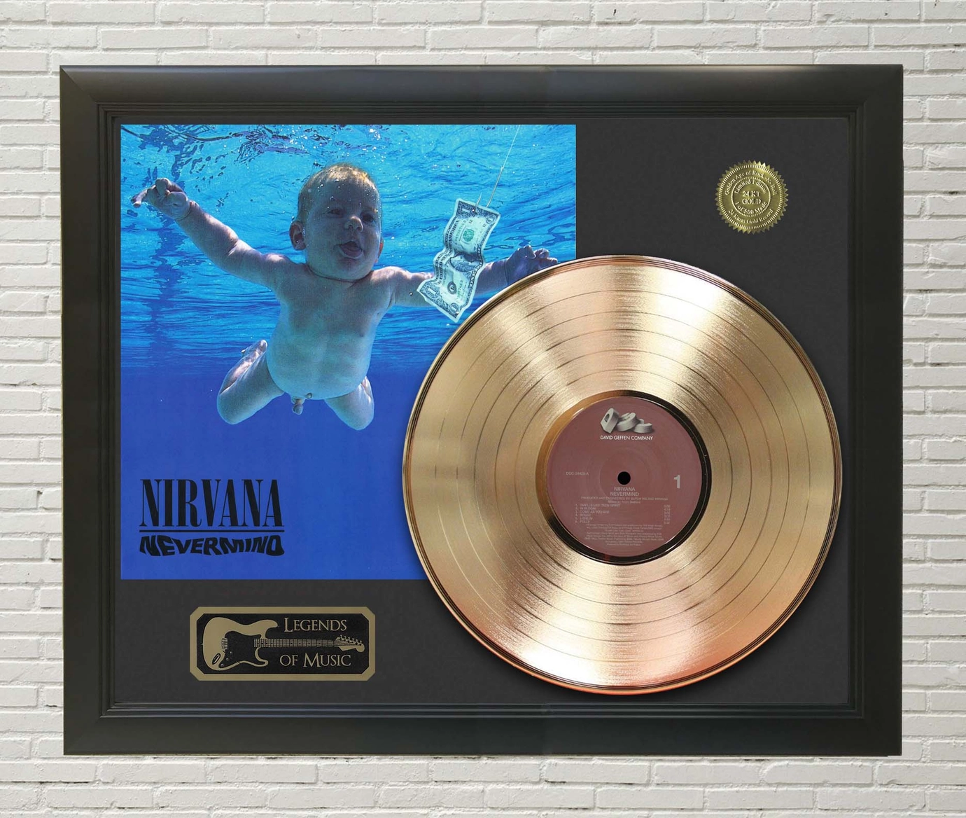 Exkluzívny zberateľský rám Nirvana - Nevermind Gold