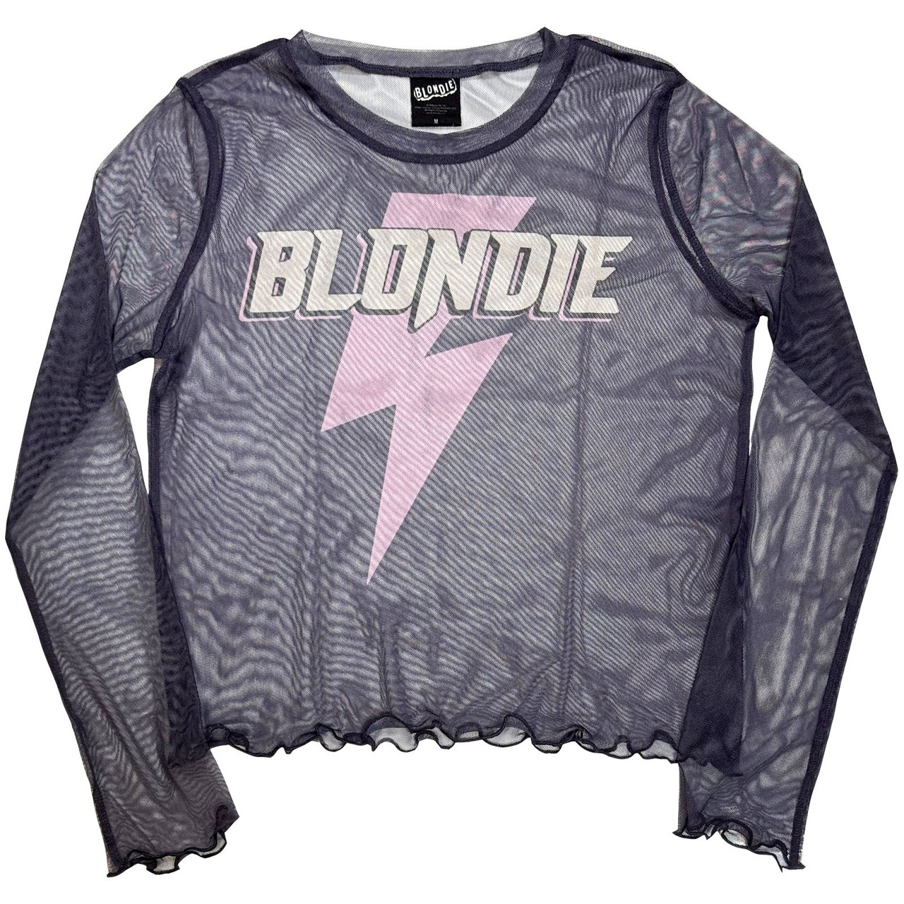 Dámsky Mesh Crop Top Blondie – Lightning Strike (Purple)