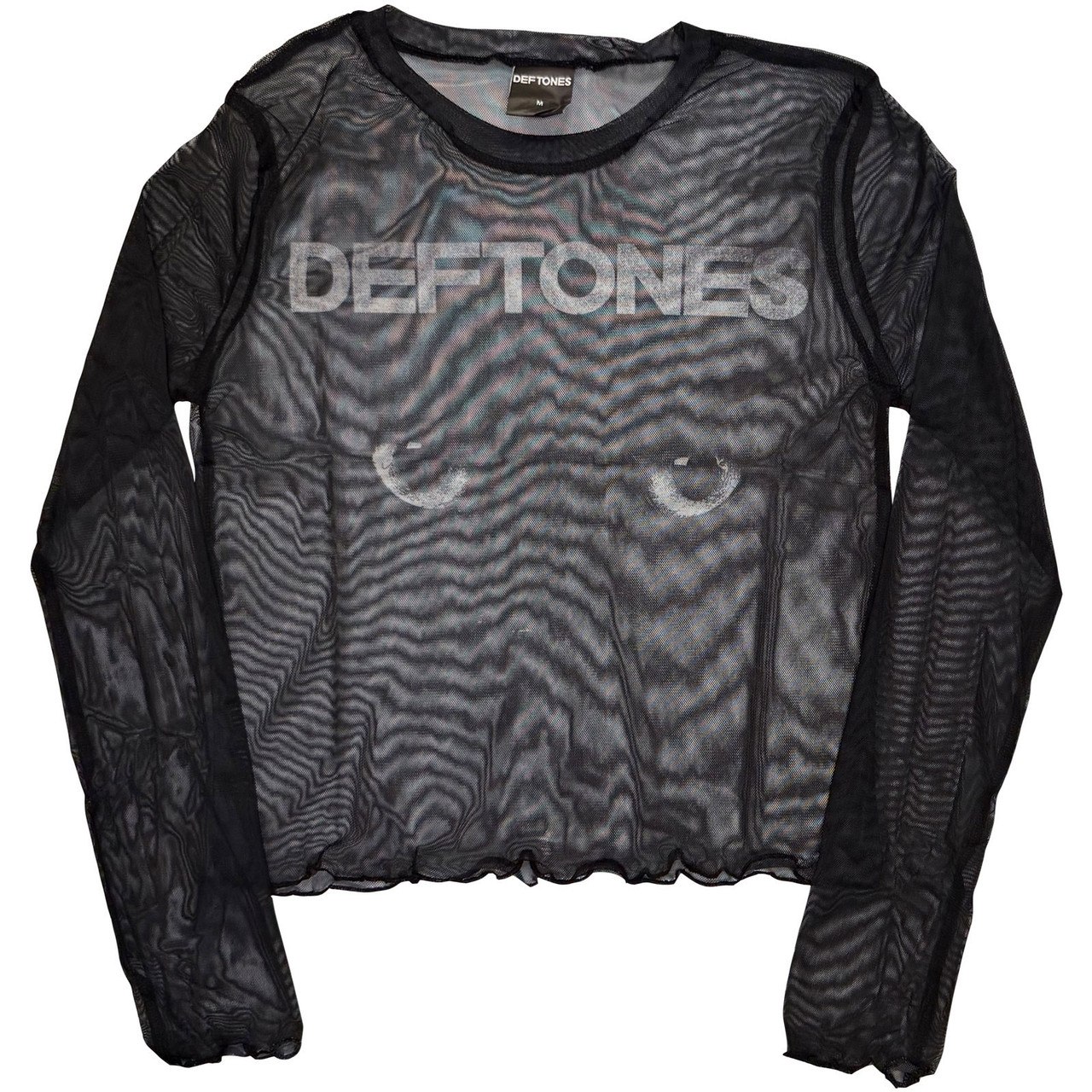 Dámsky Mesh Crop Top Deftones – Sphynx (Black)