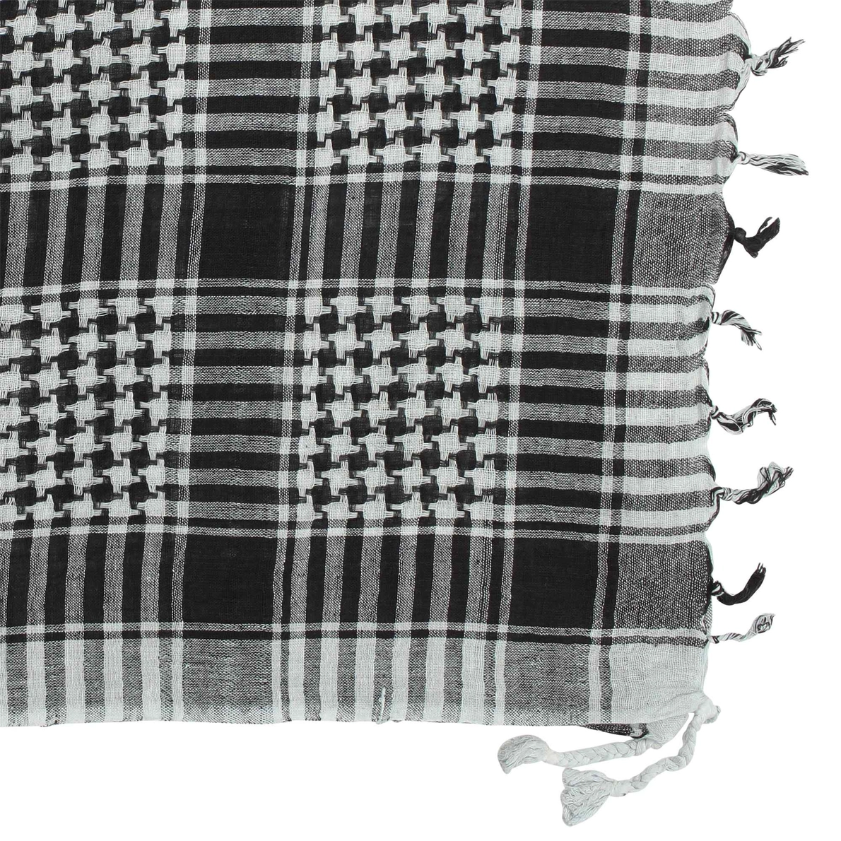 Palestínska Šatka – Plain Woven Grey / Light Gray / Black (Kufiya)