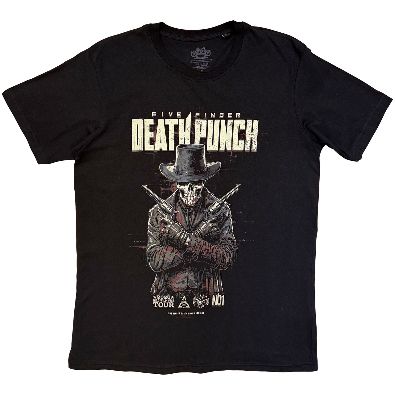 Tričko Five Finger Death Punch - Crossed Pistols Full Colour