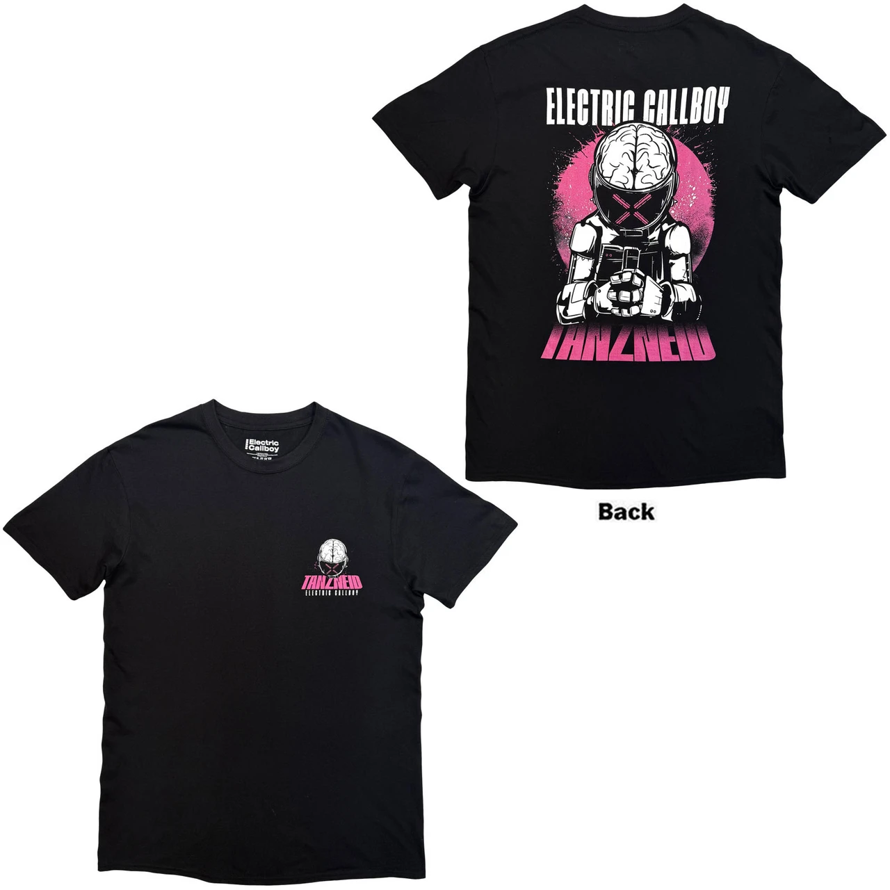 Tričko Electric Callboy – Tanzneid Robot (Black) (Back Print)