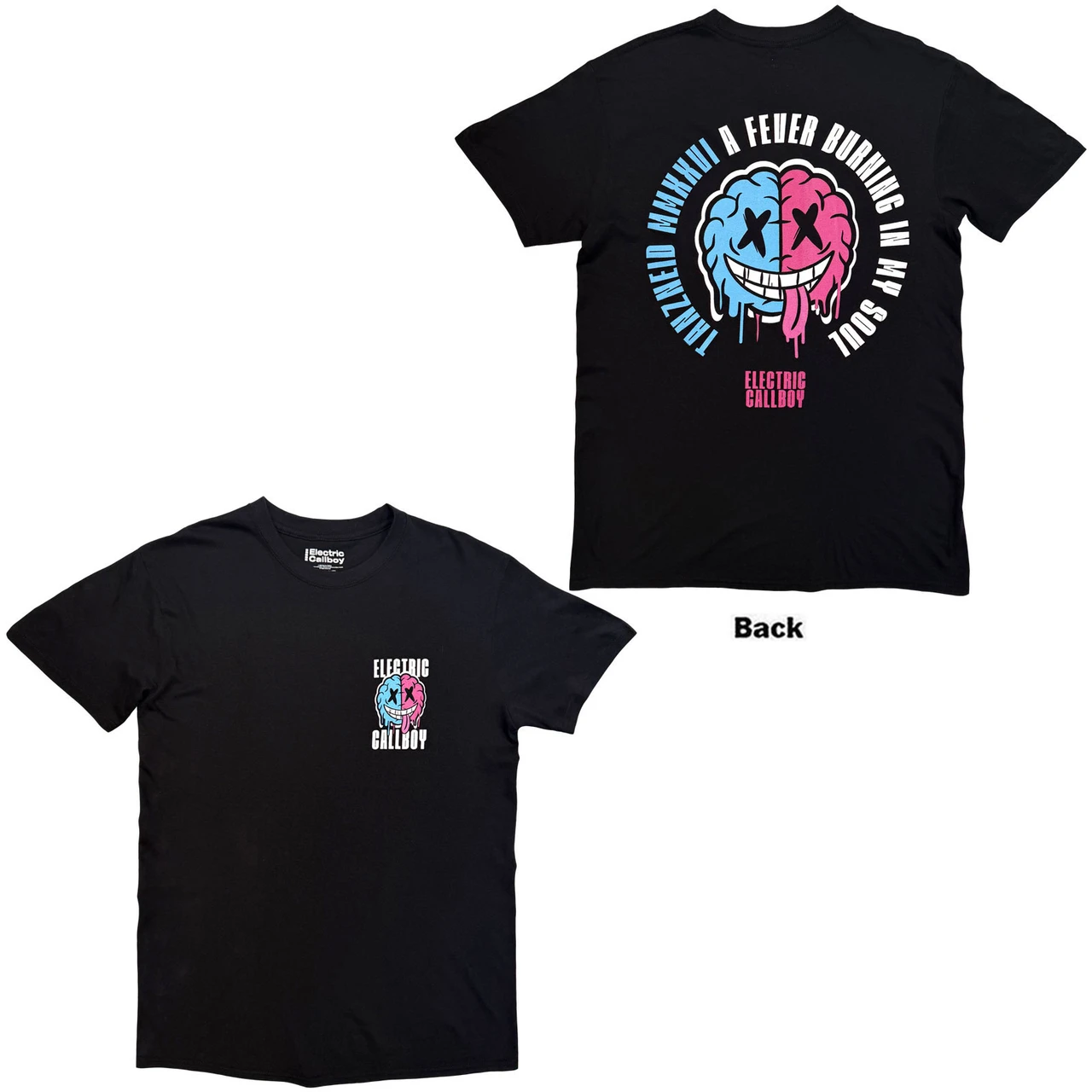 Tričko Electric Callboy – Tanzneid Soul Brain (Black) (Back Print)