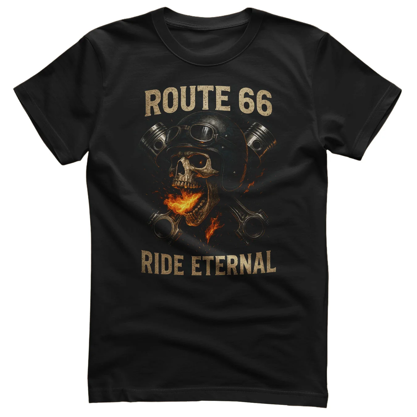 Tričko Route 66 – Ride Eternal (Black)