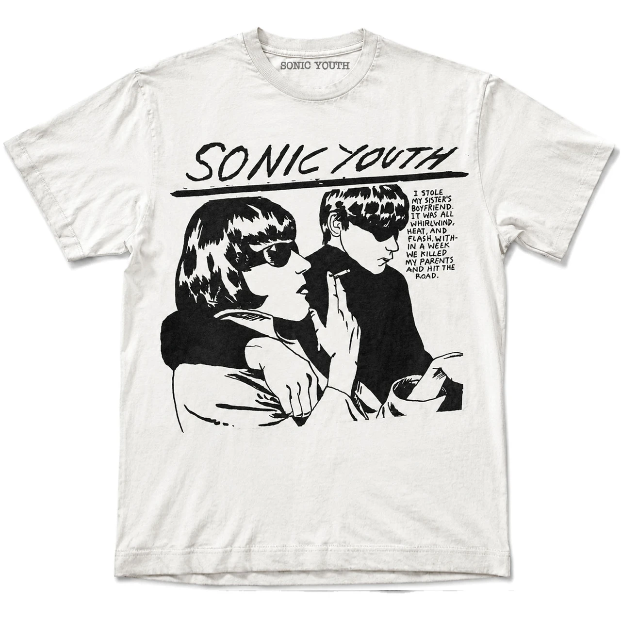 Tričko Sonic Youth - Goo (White)